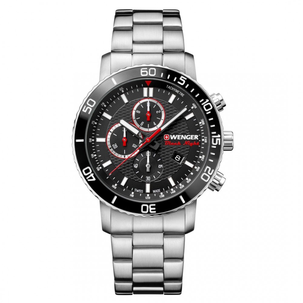 Wenger Férfi karóra, Roadster Black Night Chrono 01.1843.106