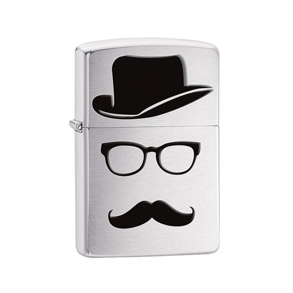 Zippo Öngyújtó, Mustache and Hat Chrome 28648 Zippo Öngyújtó, Mustache and Hat Chrome 28648