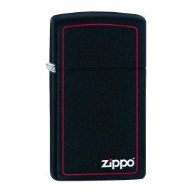 Zippo Öngyújtó, Slim Black Matte 1618ZB