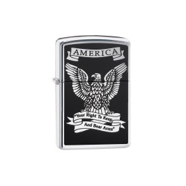 Zippo Öngyújtó, Black and White Americana 28290