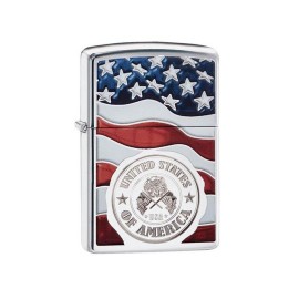 Zippo Öngyújtó, American Stamp on Flag 29395
