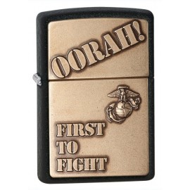 Zippo Öngyújtó, First to Fight Black Crackle 28368