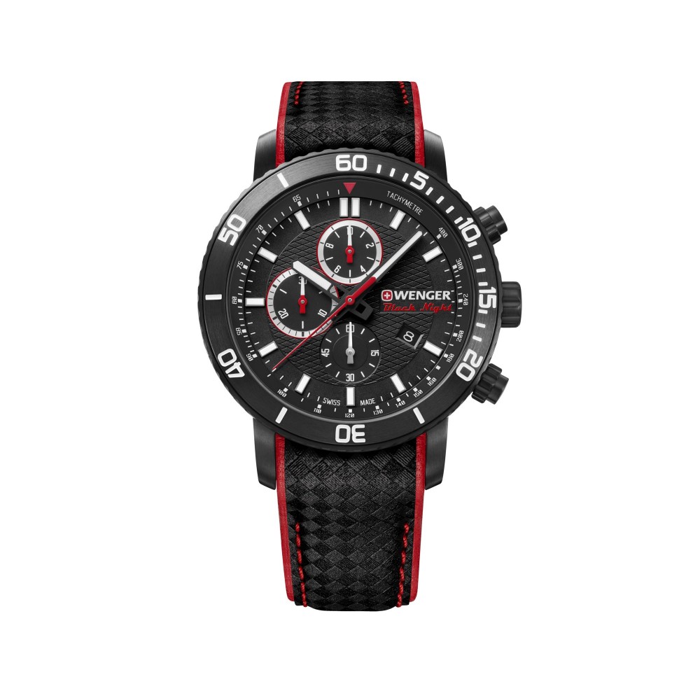 Wenger Férfi karóra, Roadster Black Night Chrono 01.1843.109 Wenger Férfi karóra, Roadster Black Night Chrono 01.1843.109