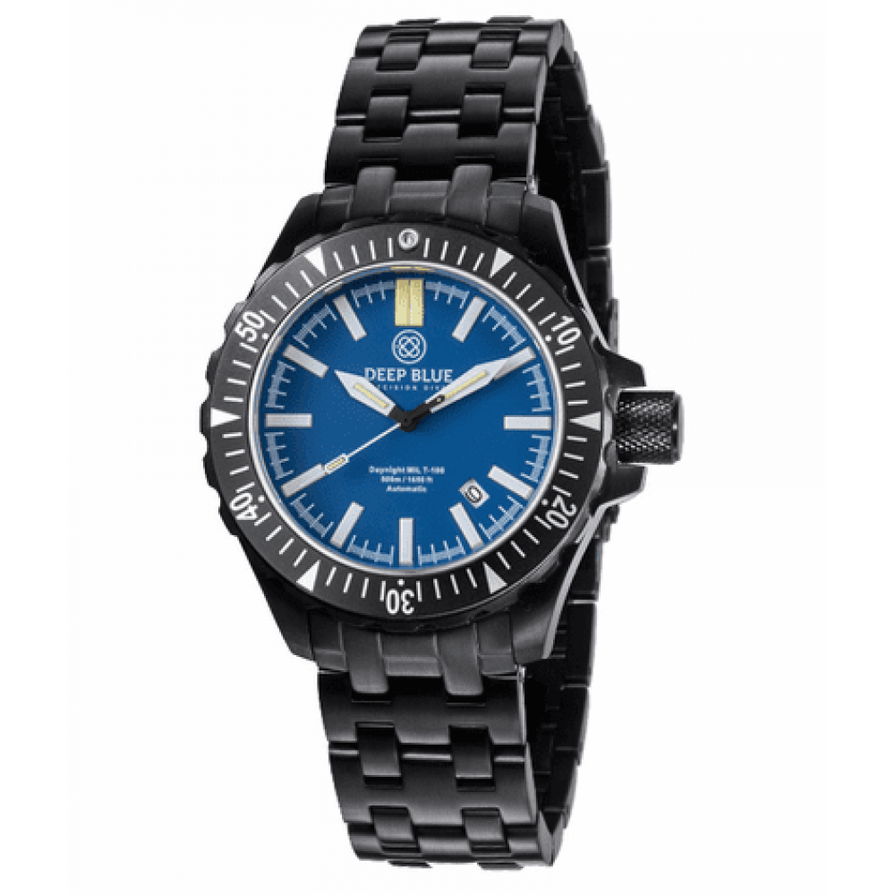 Deep Blue Férfi karóra, MILT100PVDBLUEGREENTUBESBRAC Deep Blue Férfi karóra, MILT100PVDBLUEGREENTUBESBRAC