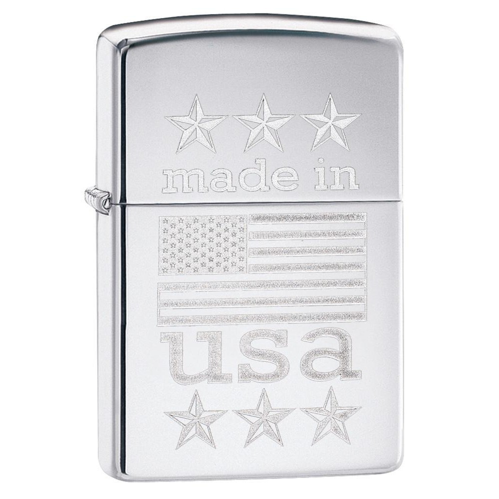Zippo Öngyújtó, Made in USA with Flag 29430 Zippo Öngyújtó, Made in USA with Flag 29430