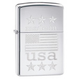 Zippo Öngyújtó, Made in USA with Flag 29430