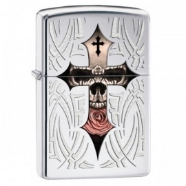 Zippo Öngyújtó, Skull Cross 28874