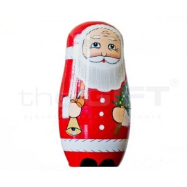 Matryoshka télapó Anyaga festett fa