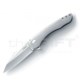 CRKT flipperes kés, sima élű szaténfényű pengével