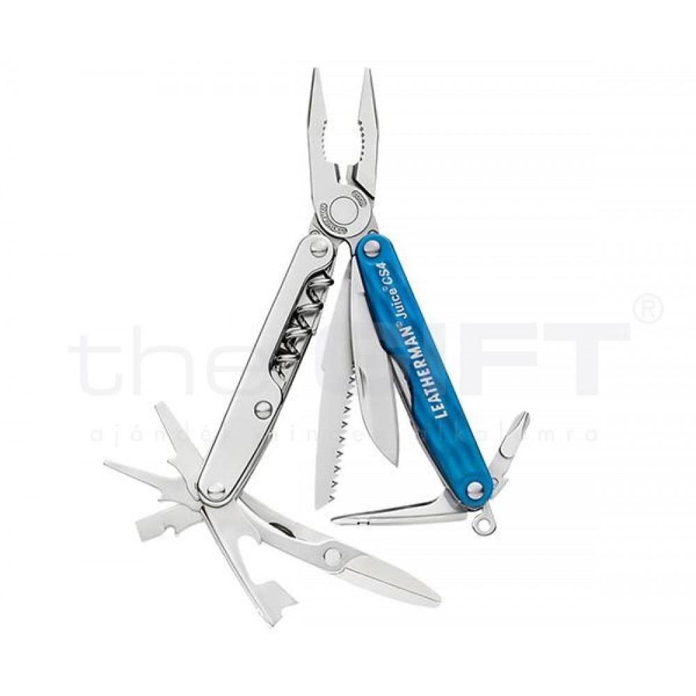 Leatherman JUICE CS4 kék utazáshoz, autóba Leatherman JUICE CS4 kék utazáshoz, autóba