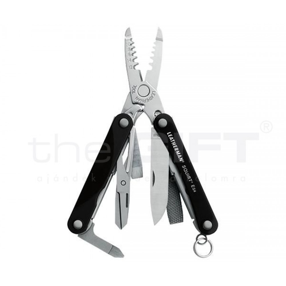 Leatherman SQUIRT ES4 fekete kábelblankolóval Leatherman SQUIRT ES4 fekete kábelblankolóval