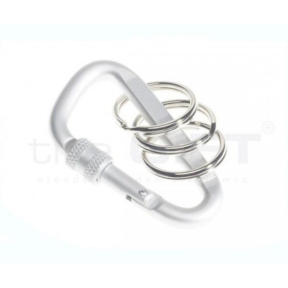 Karabineres kulcstartó Alumínium