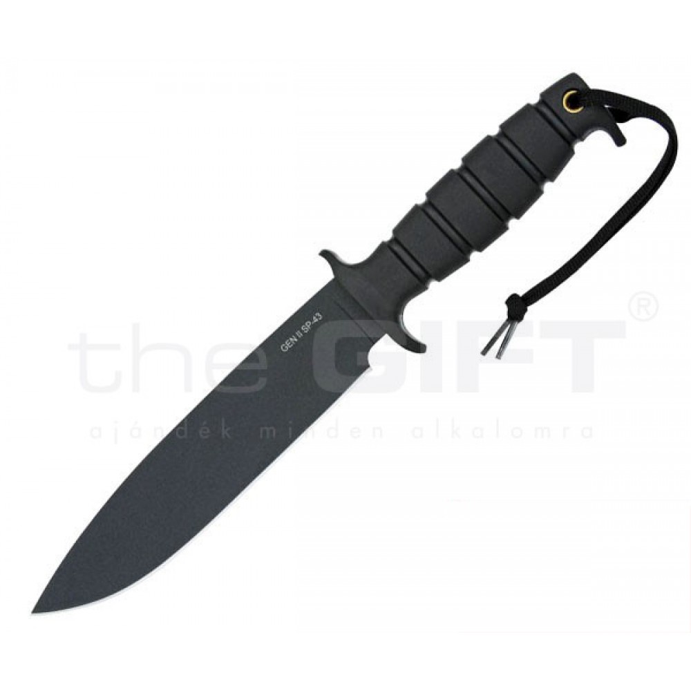 Ontario Spec Plus Gen II tőr fekete taktikai tokkal