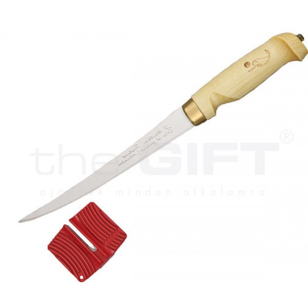 Rapala Fish'n filézőkés bőr tokkal, kerámia élezővel