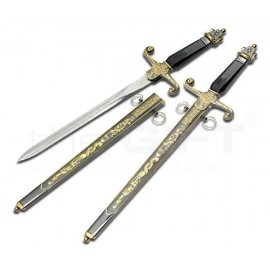 Rövid Kard 47 cm Hosszú 3 mm rozsdamentes acélból